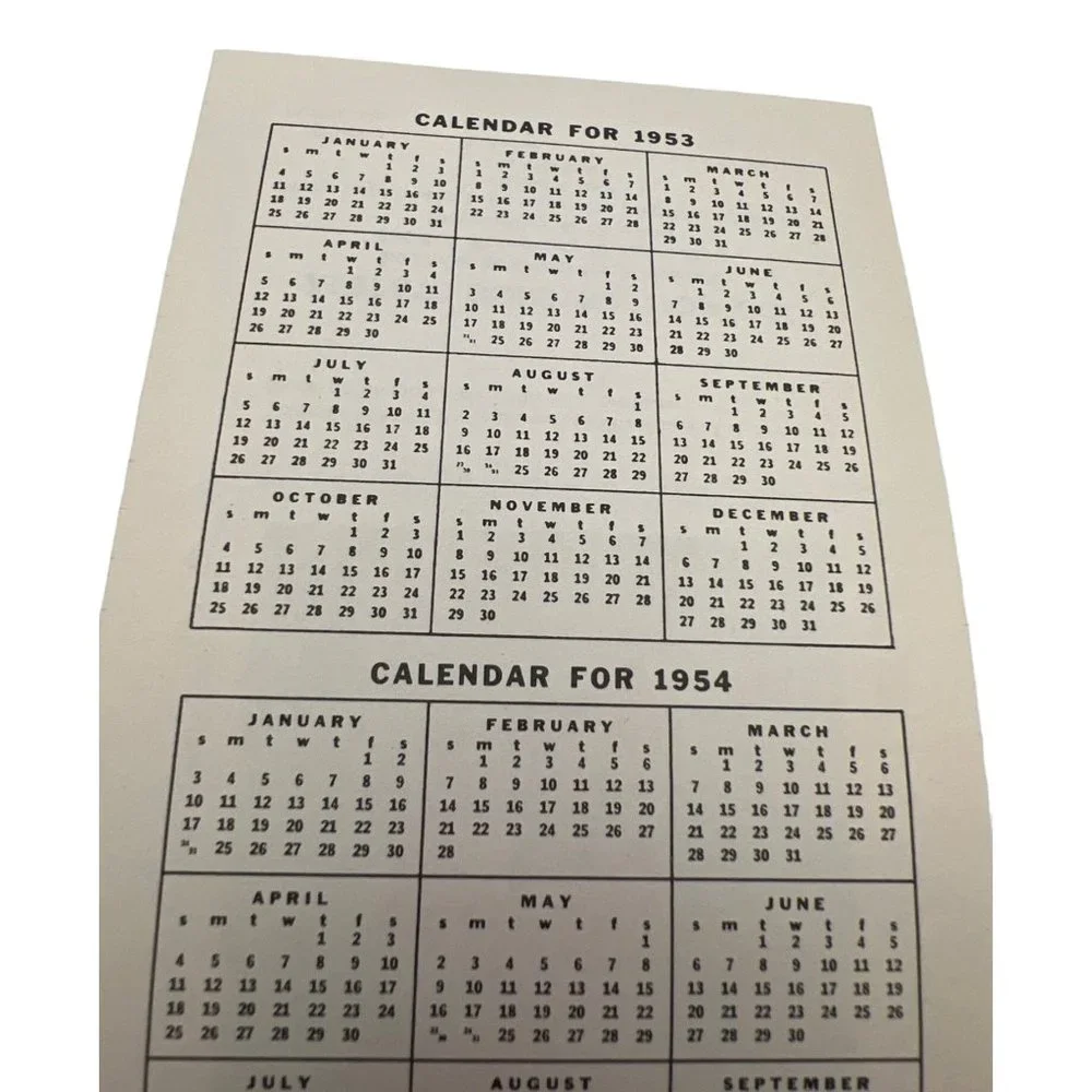 May 1953 Pin-Up Calendar Notepad Swing Happily Gil Elvgren Brown & Bigelow USA